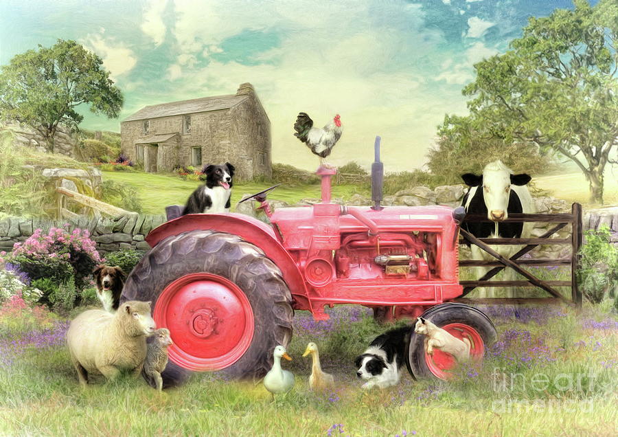 The Farmyard Digital Art by Trudi Simmonds