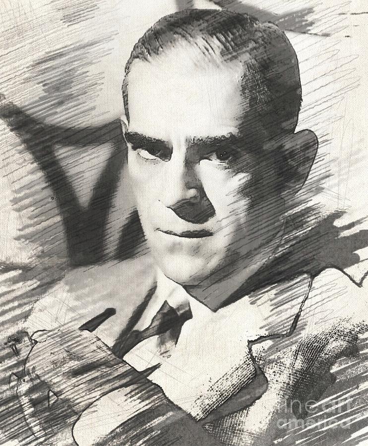 Hollywood Digital Art - Boris Karloff, Vintage Actor #1 by Esoterica Art Agency