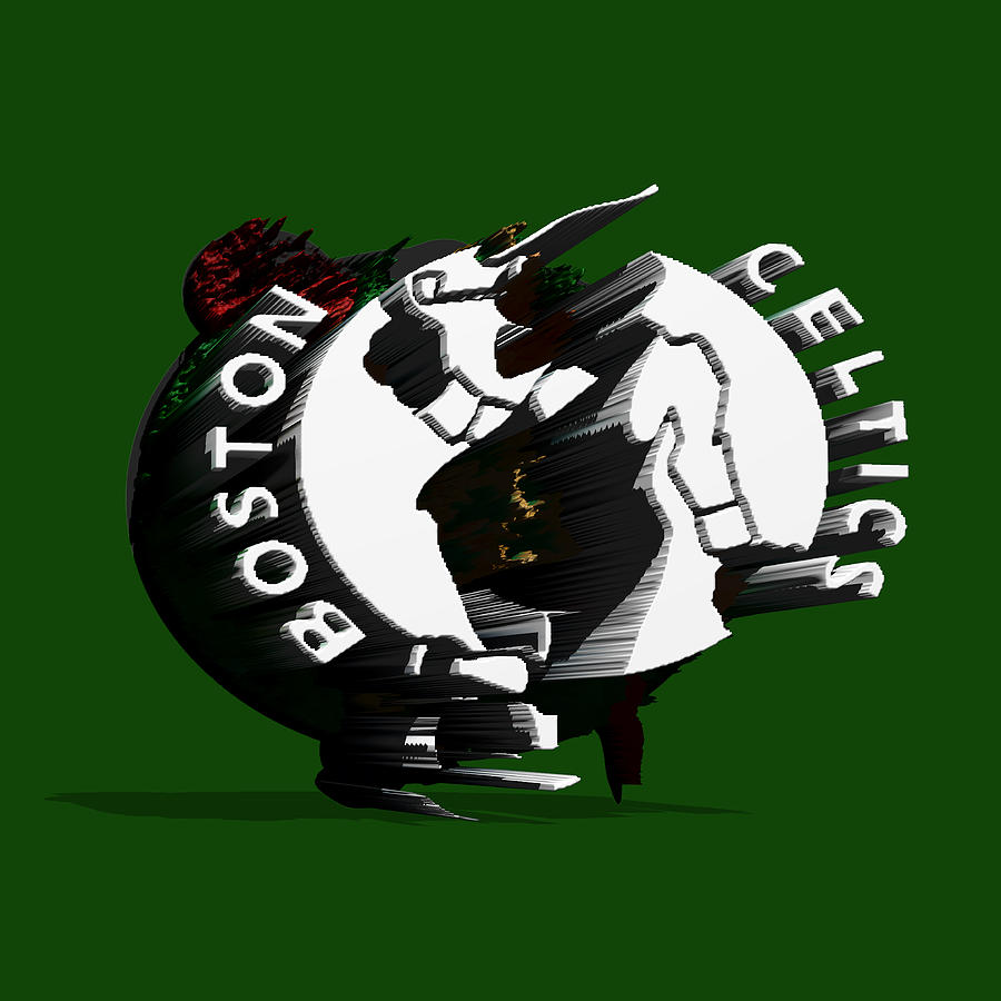 Bill Russell Mixed Media - Boston Celtics #1 by Brian Reaves
