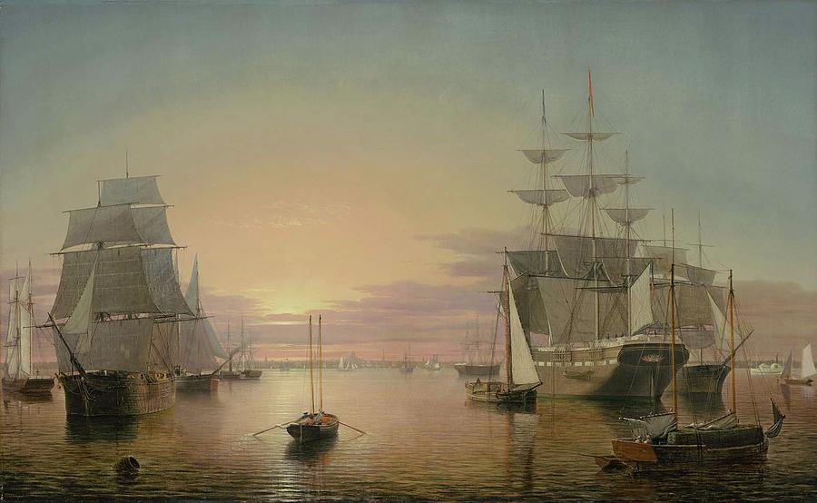 Boston Harbor about #1 Painting by Henry Lane