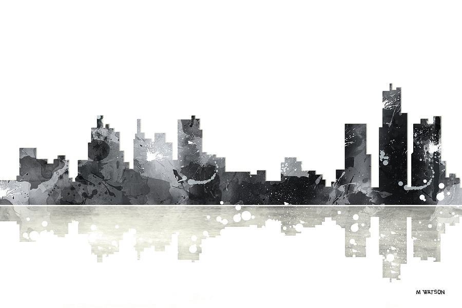Boston Mass Skyline #1 Digital Art by Marlene Watson