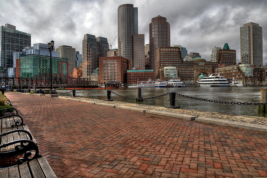 Boston Skyline #1 Photograph by John Hoey