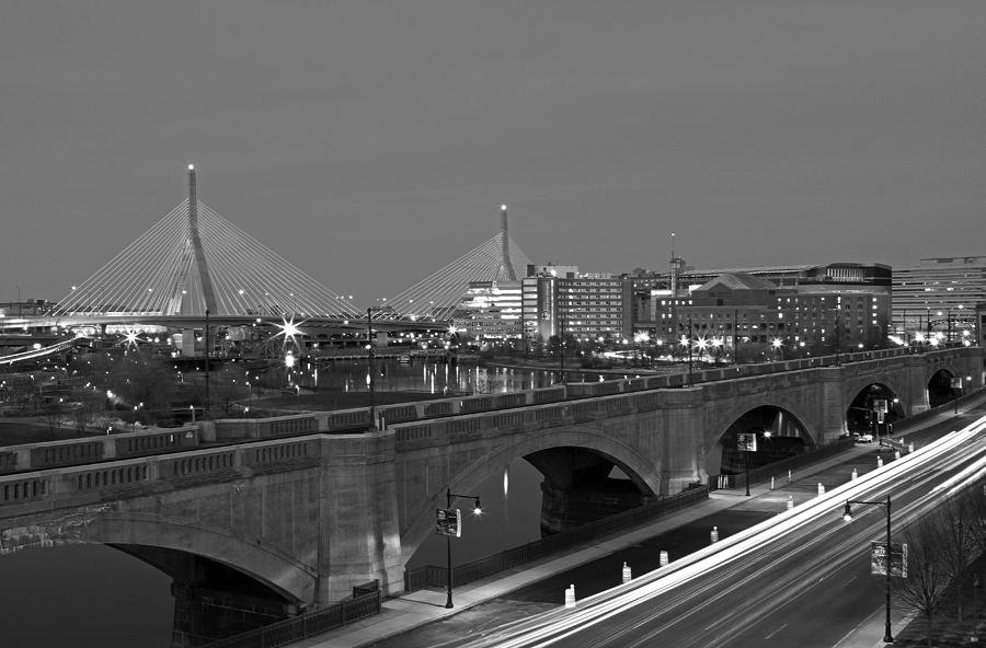 Boston Photograph - Boston Zakim Bridge #1 by Juergen Roth