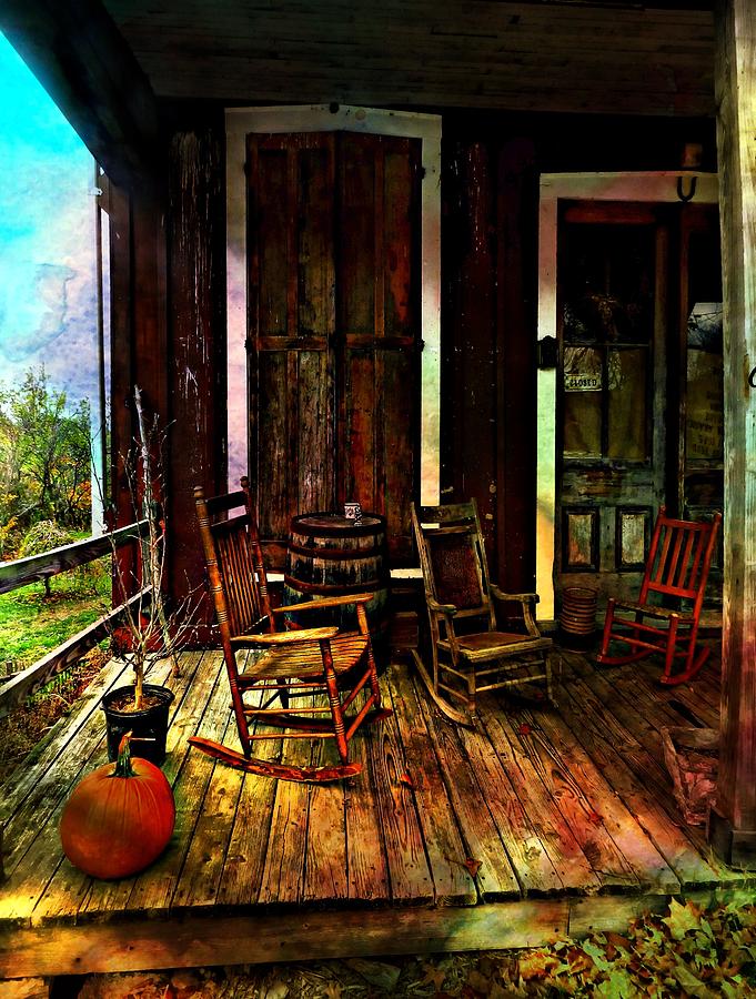 The Country Store Porch Photograph by Julie Dant