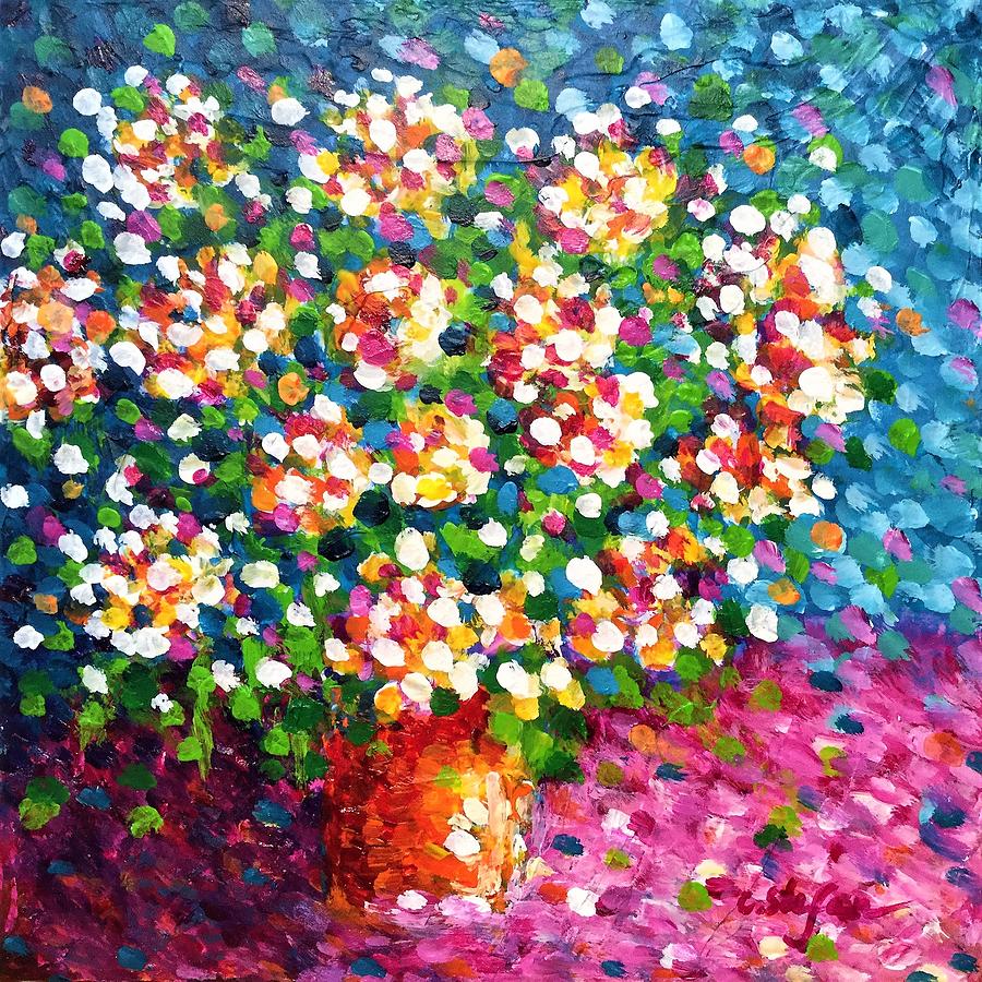 Bouquet #1 Painting by Cristina Stefan