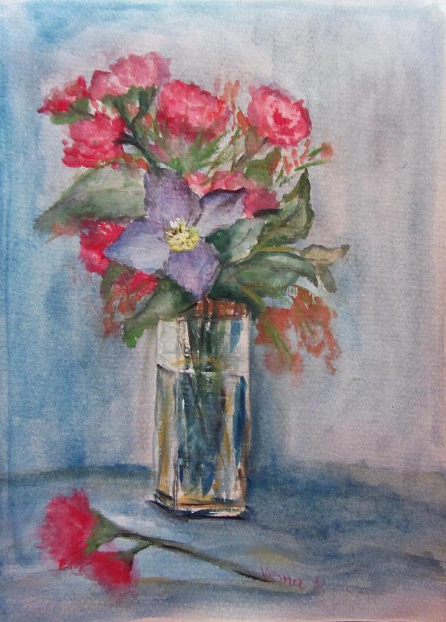 Bouquet #1 Painting by Vesna Martinjak