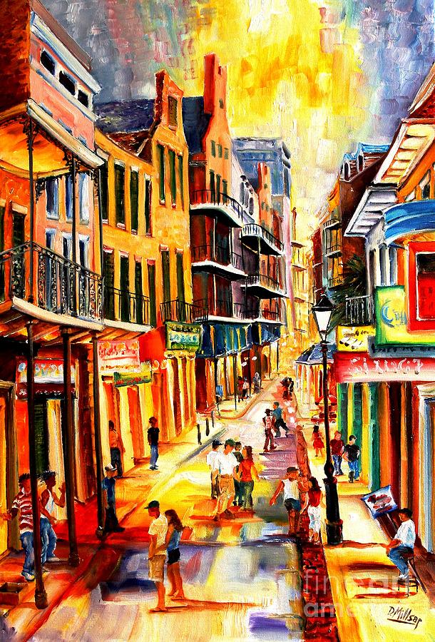 Bourbon Street Mood #1 Painting by Diane Millsap