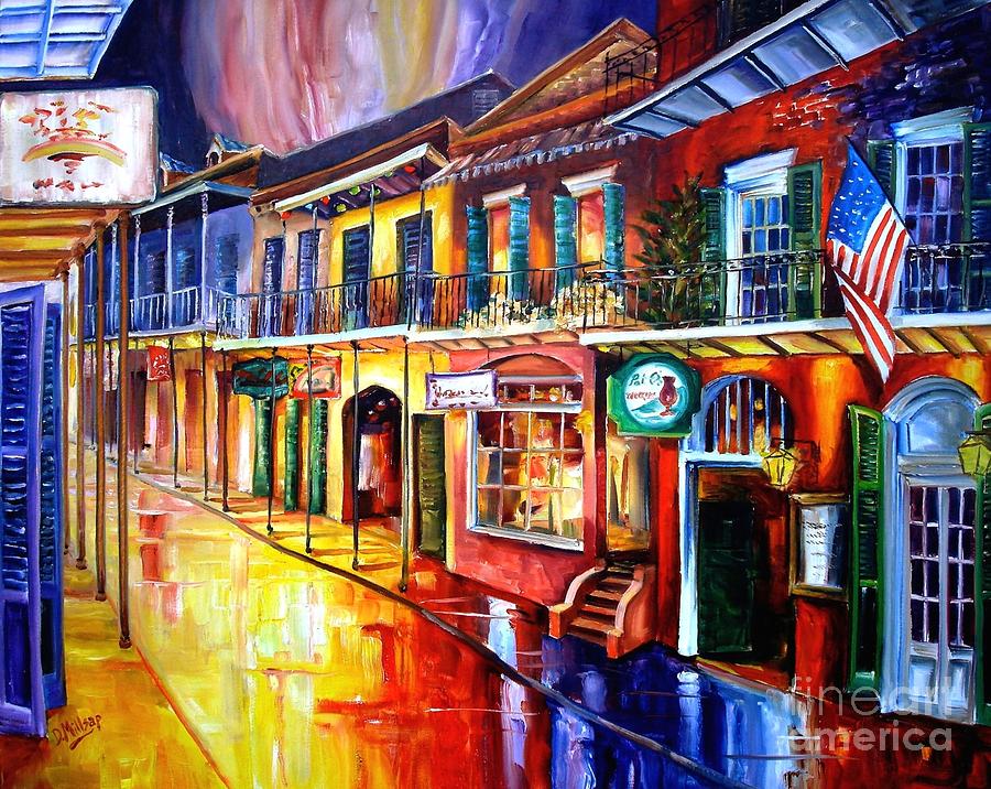 Bourbon Street Red Painting by Diane Millsap