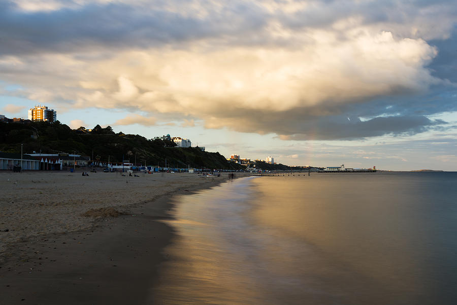 Sunset Photograph - Bournemouth Pier at Sunset #1 by Ian Middleton