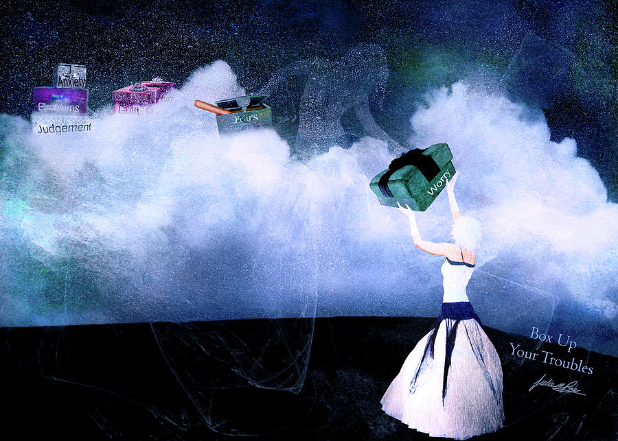 Acceptance Digital Art - Box up your troubles by Julie m Rae Acceptance Digital Art - Box up your troubles by Julie m Rae
