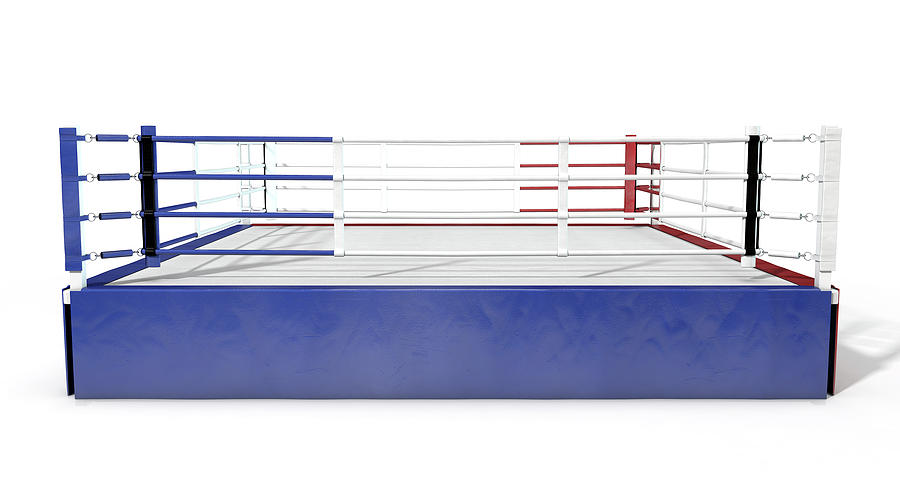 Boxing Ring Modern Isolated Digital Art