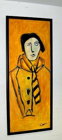 Boy With Yellow Tie #1 Painting by Robert Catapano