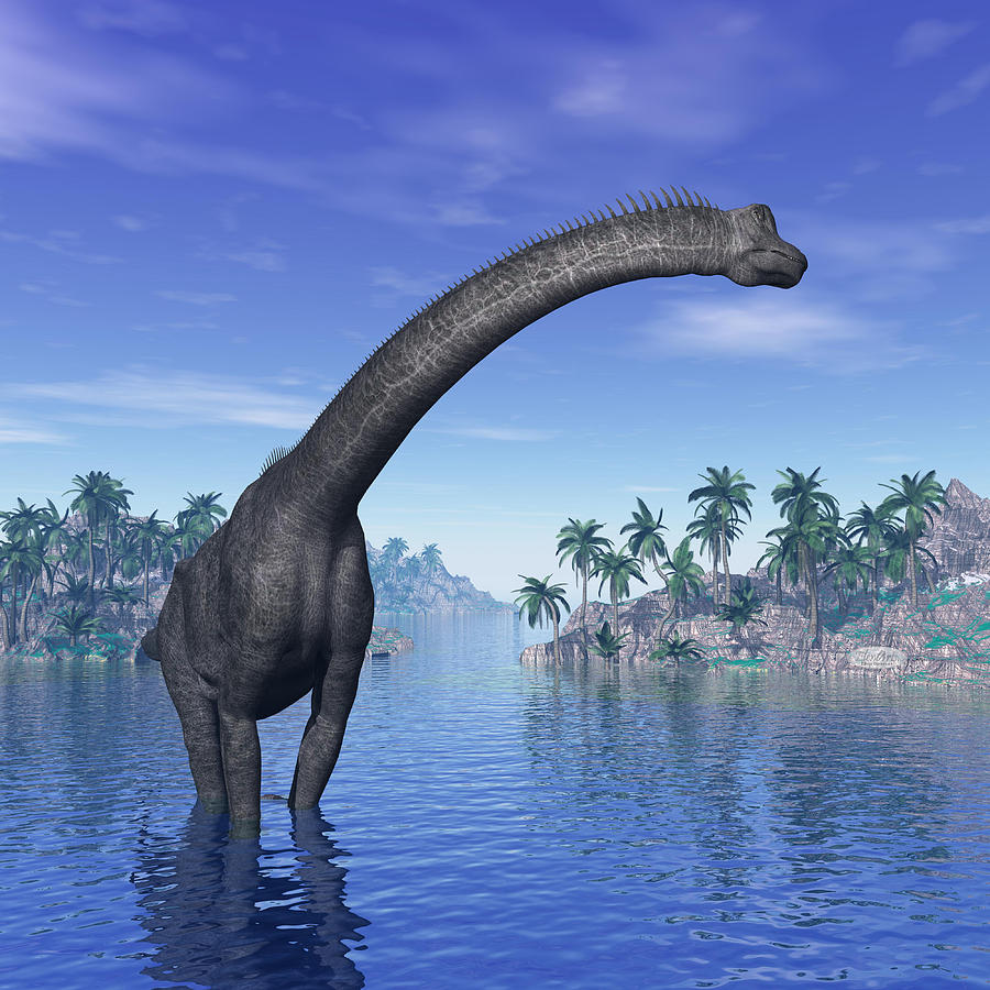 Download Brachiosaurus Dinosaur - 3d Render Digital Art by Elenarts ...