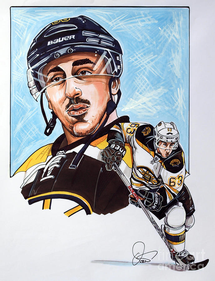 Brad Marchand Drawing - Brad Marchand #1 by Dave Olsen