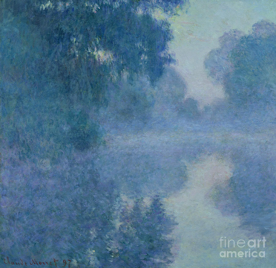 Impressionist Painting - Branch of the Seine near Giverny by Claude Monet
