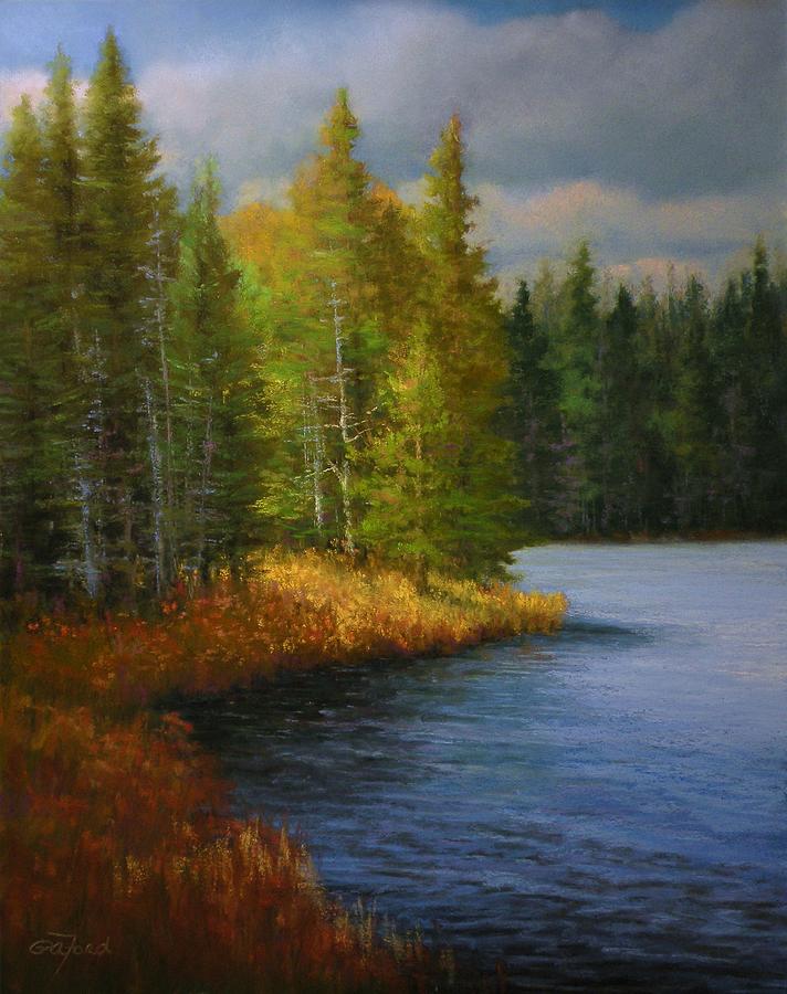 Fall Painting - Breaking Through #1 by Paula Ann Ford