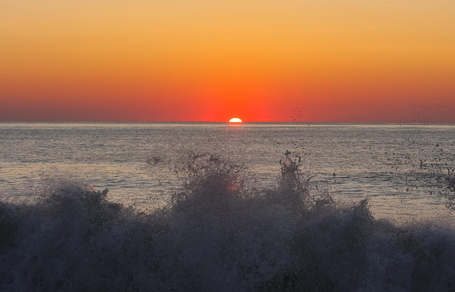 Breaking Wave at Sunrise #2 Photograph by Allan Levin