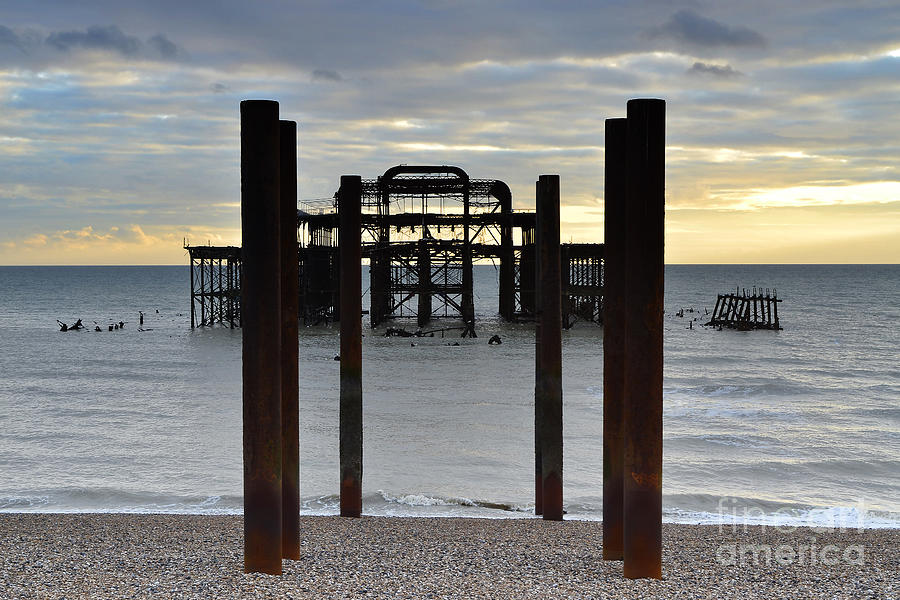 Pier Photograph - Brighton West Pier #1 by Smart Aviation