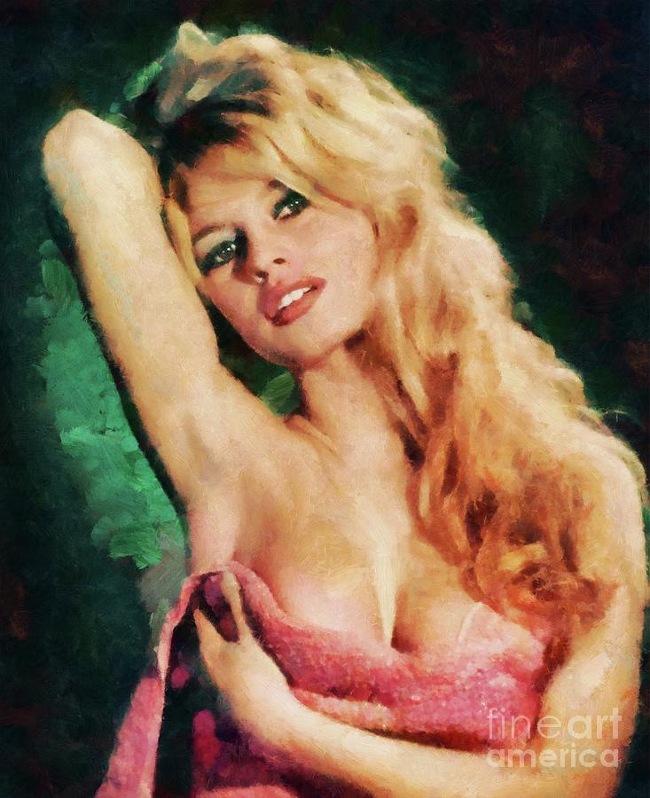 Hollywood Painting - Brigitte Bardot, Actress #1 by Esoterica Art Agency