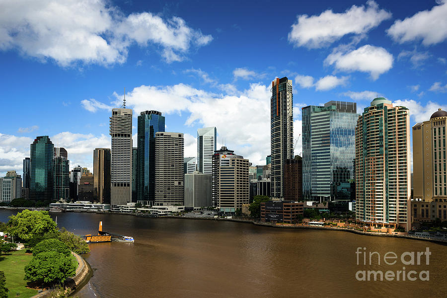 Brisbane city skyline #2 Photograph by Andrew Michael