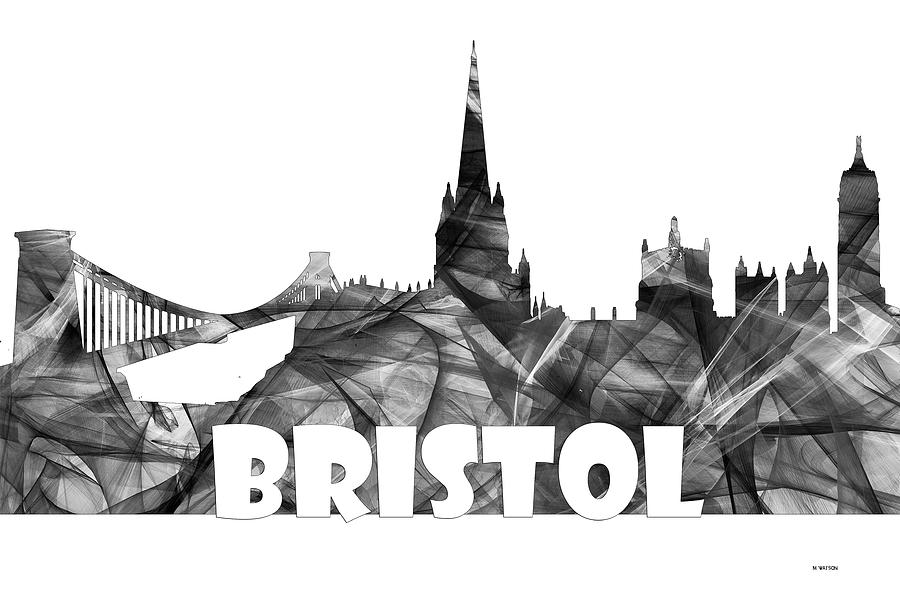 Bristol England Skyline #1 Digital Art by Marlene Watson