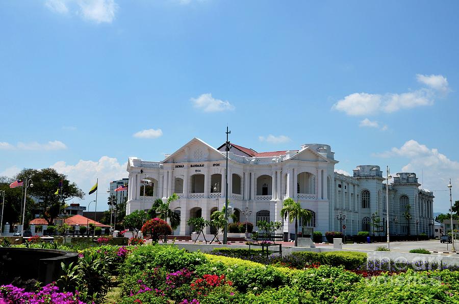 British colonial architecture town hall and general post office building Ipoh Malaysia #2 Photograph by Imran Ahmed