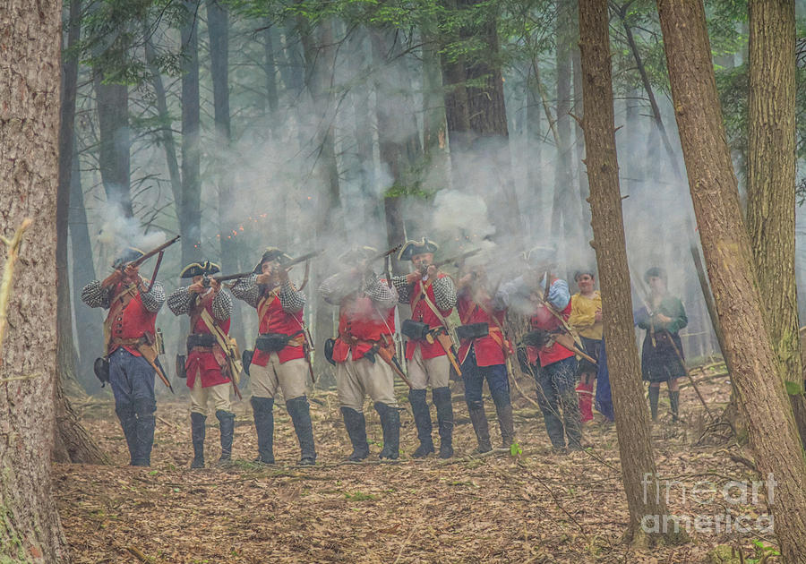 British Volley Fire Cook Forest #1 Digital Art by Randy Steele