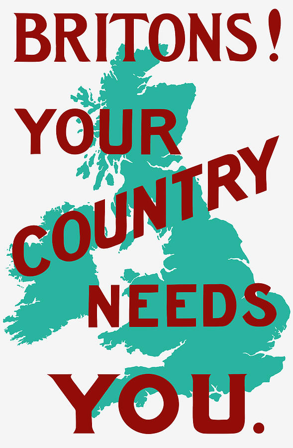 Britons Your Country Needs You #1 Painting by War Is Hell Store