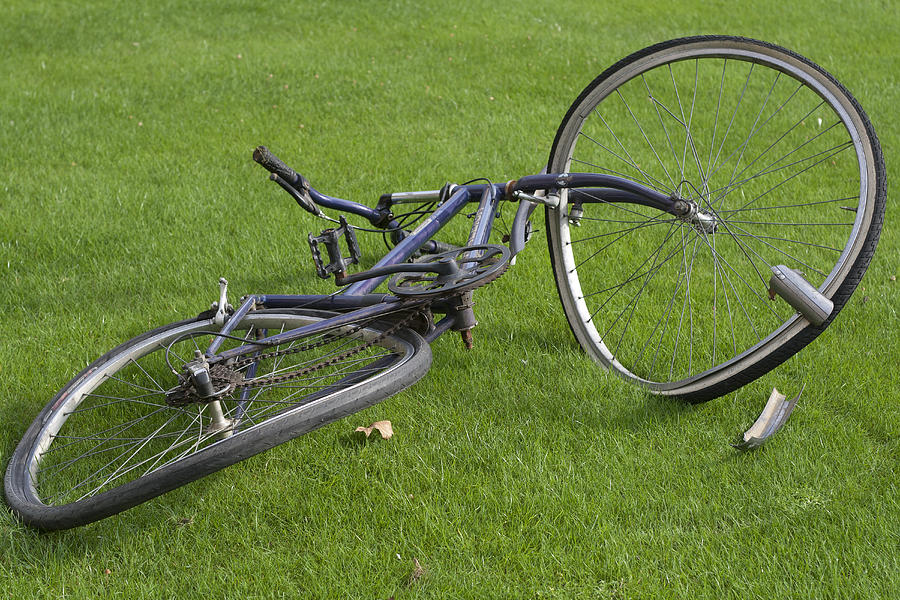 Broken Bike And Broken Dreams Photograph
