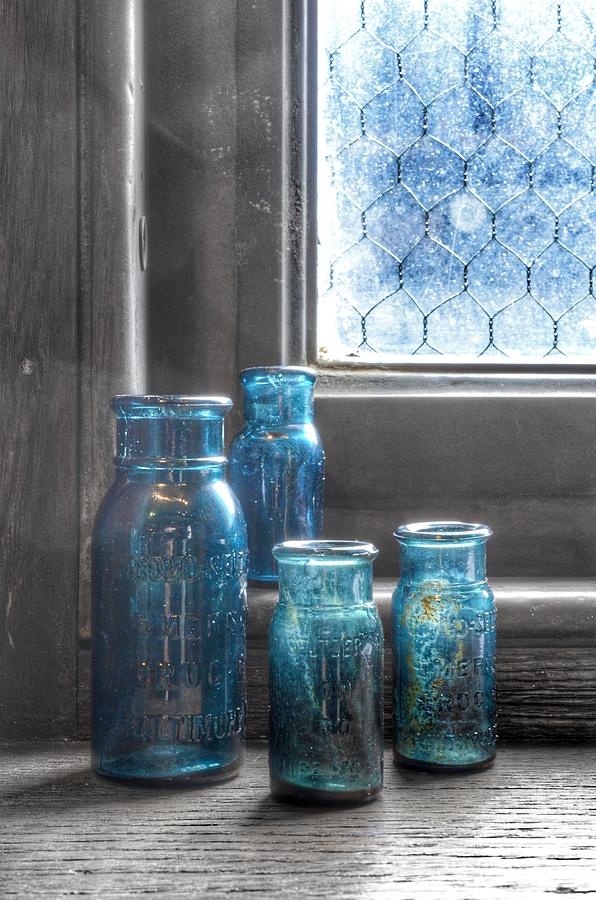 Bromo Seltzer Vintage Glass Bottles #1 Photograph by Marianna Mills