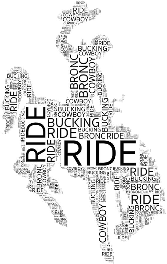 Bronc Rider Digital Art by Alice Gipson
