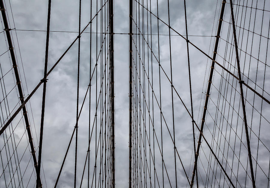 Brooklyn Bridge Cables #1 Photograph by Robert Ullmann