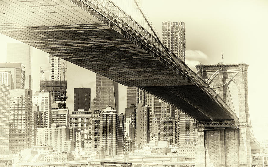 Brooklyn Bridge #1 Photograph by John Hoey