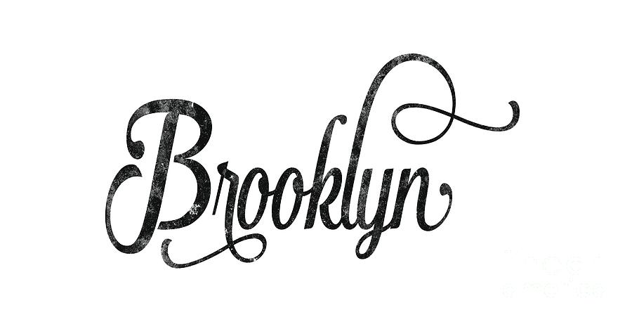 Typography Digital Art - Brooklyn typography #2 by Wam