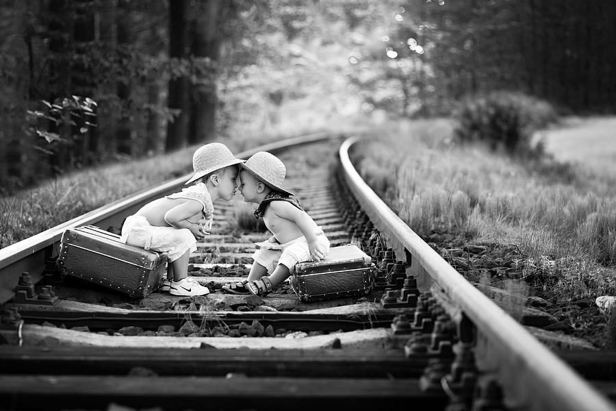 Kids Photograph - Brothers Love by Tatyana Tomsickova