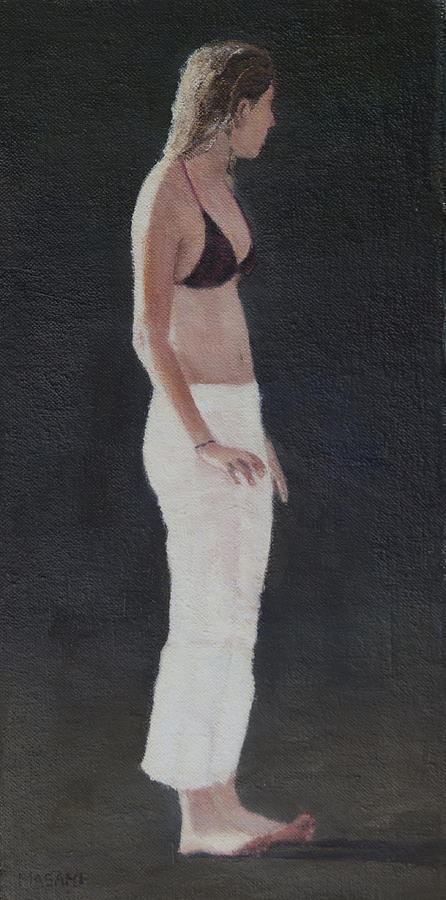 Brown Bikini Top #1 Painting by Masami Iida