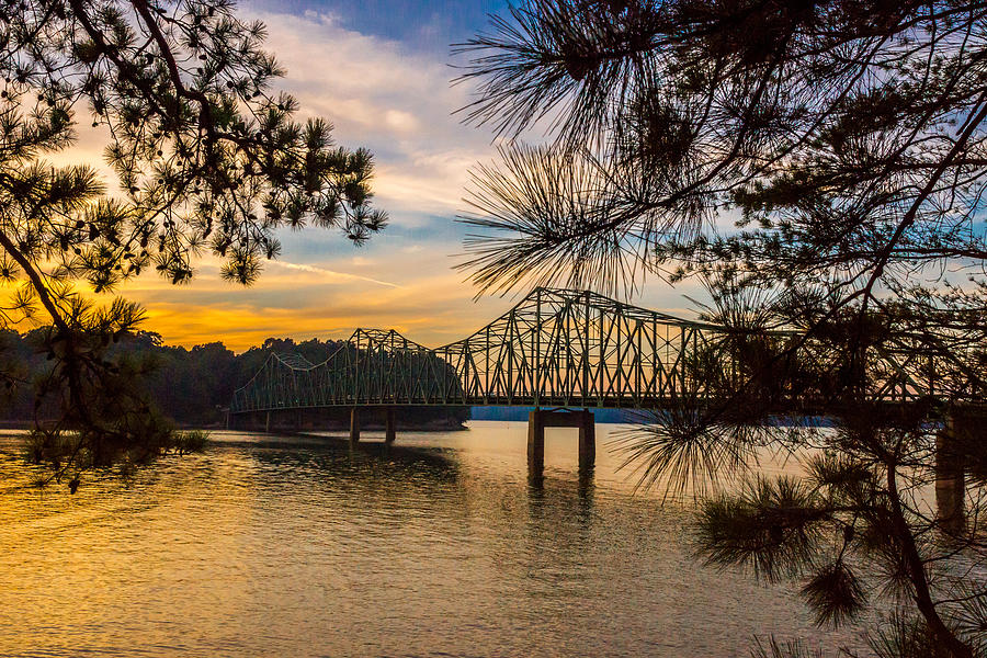 Gainesville Photograph - Browns Bridge Sunset #1 by Michael Sussman