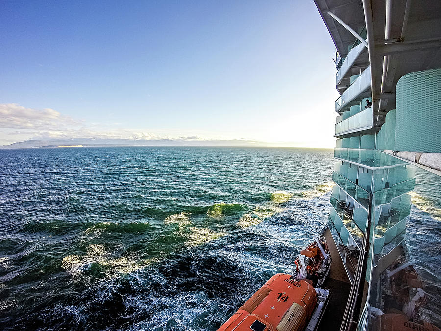 Browsing Around Cruise Ship On The Pacific Ocean #1 Photograph by Alex Grichenko