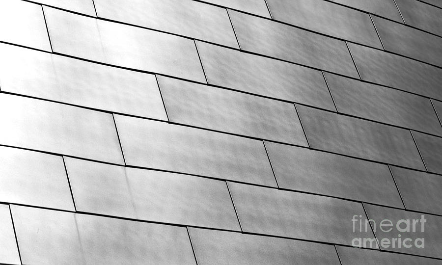 Brushed Stainless Steel panels on the BOK Center #1 Photograph by ELITE IMAGE photography By Chad McDermott