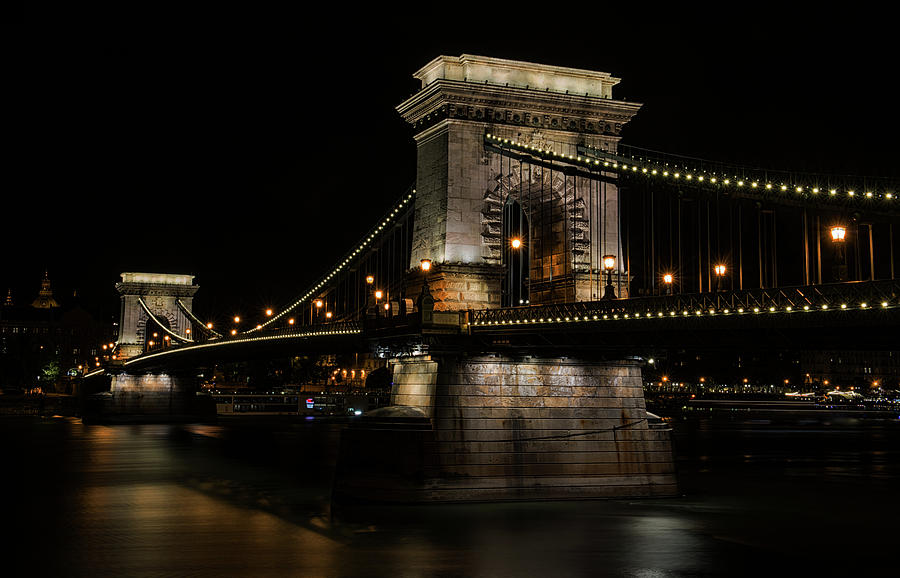Budapest at night. #1 Photograph by Jaroslaw Blaminsky