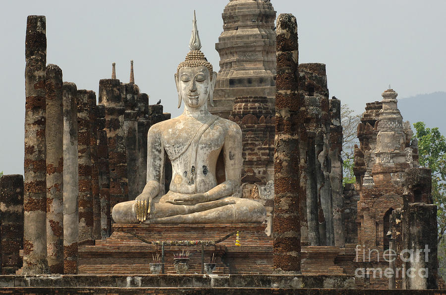Buddha at Sukhothai #4 Photograph by Bob Christopher