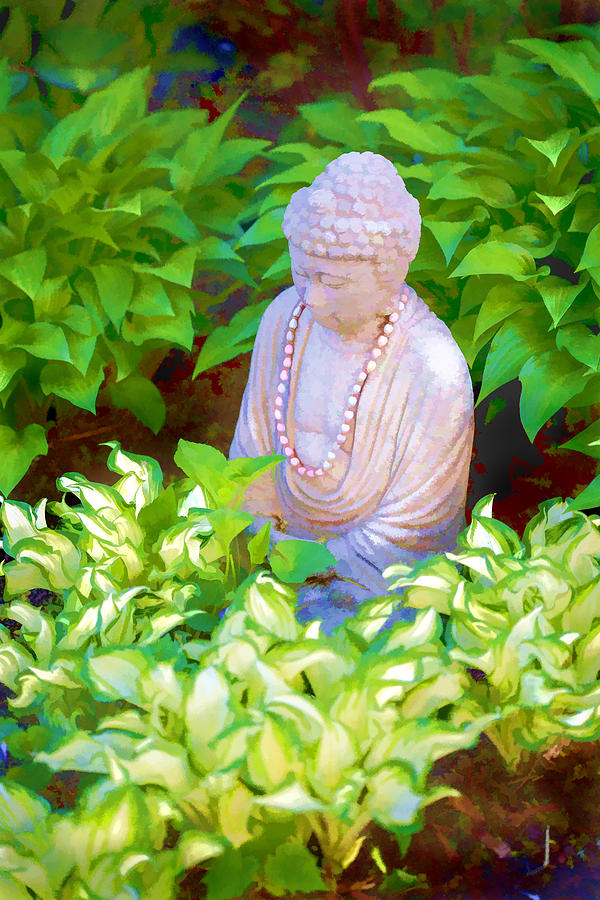 Buddha In The Garden #1 Photograph by Tom Singleton