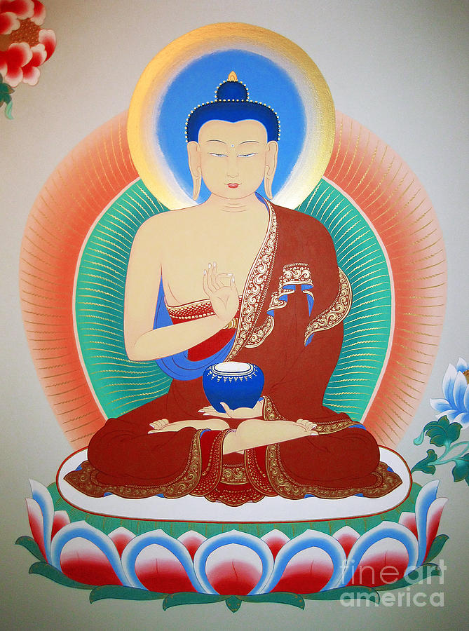 Buddha Kashyapa Painting by Sergey Noskov