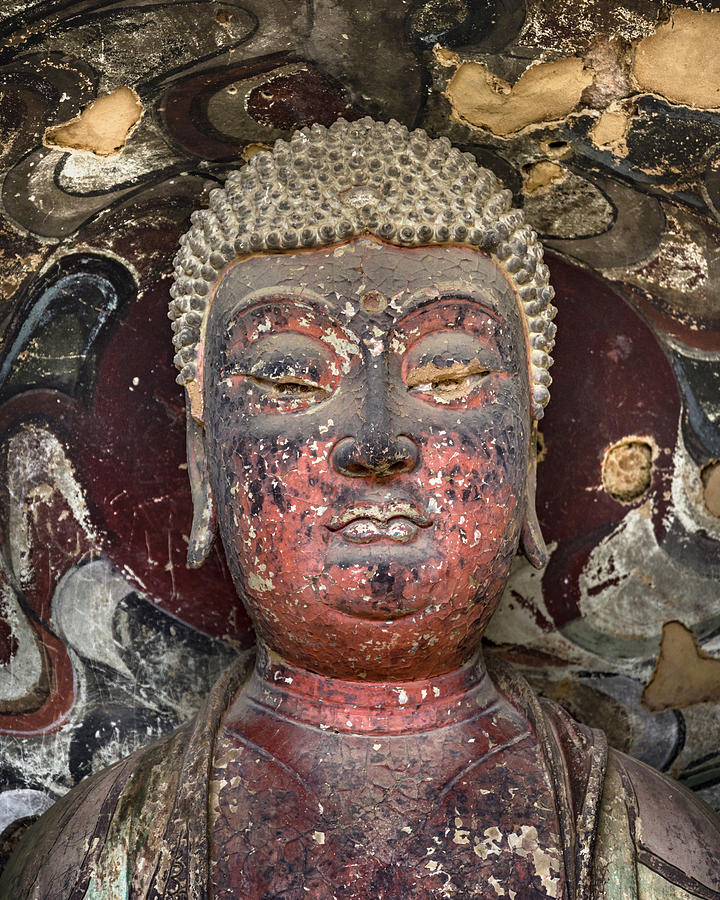 Buddha Maijishan Grottoes Tianshui Gansu China #1 Photograph by Adam Rainoff