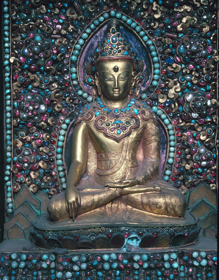 Buddhist Deity #1 Photograph by Granger