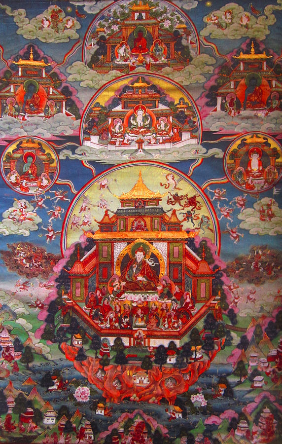Buddhist Painting Painting by Steve Fields