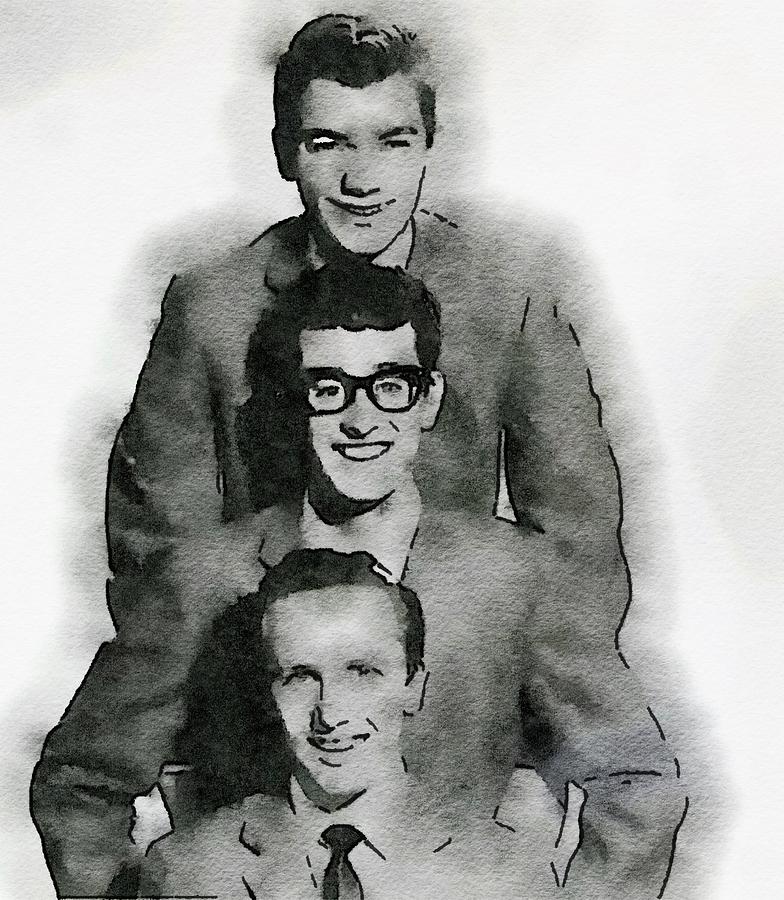 Buddy Holly And The Crickets Painting