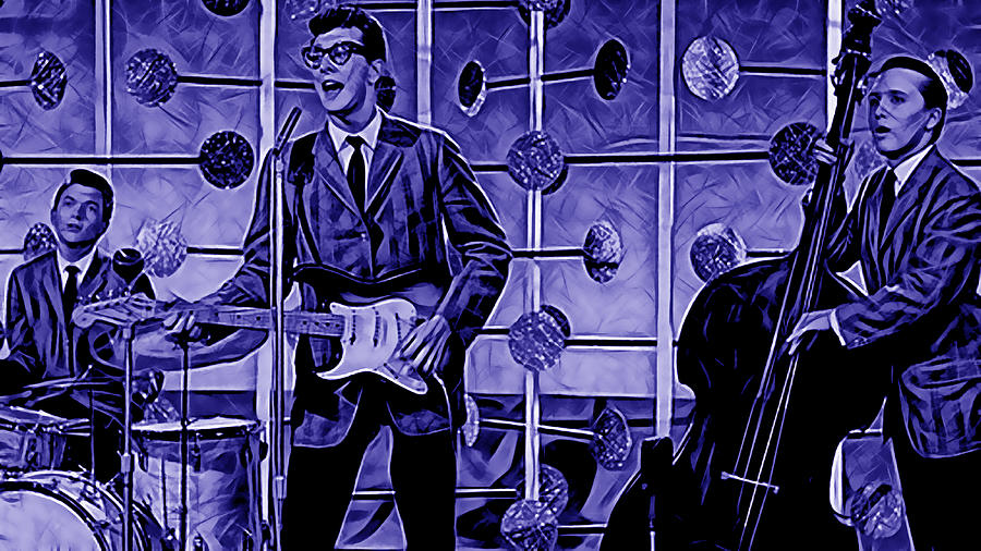 Buddy Holly and The Crickets #1 Mixed Media by Marvin Blaine