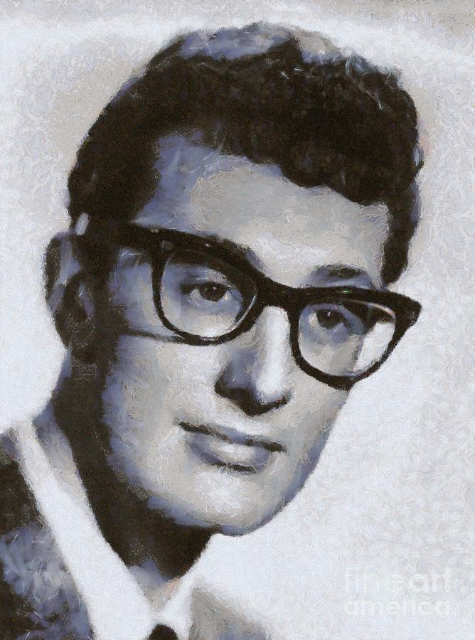 Buddy Holly, Musician Painting
