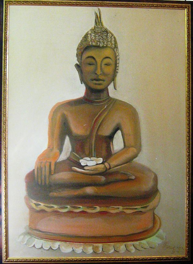 Religios Painting - Budha #1 by Tony van der Watt